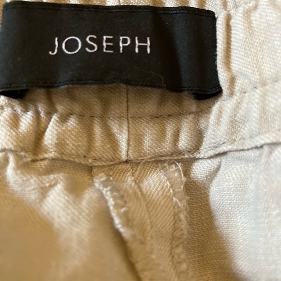JOSEPH Nude Linen Pull Up Drawstring Relax Lounge Resort Pyjama Pants Sz US 10 - Picture 11 of 13